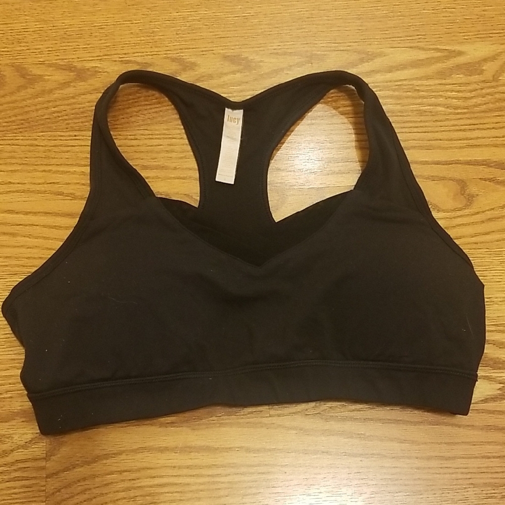 Lucy Classic Black Sports Bra